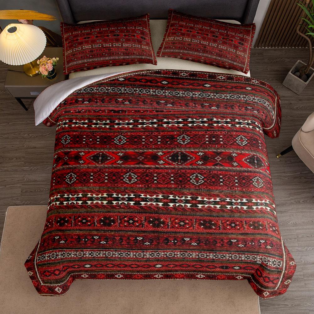 Antique Persian Kirman Duvet Cover Set UK Single Double Queen US Twin Full King Size  Bed Linen Set