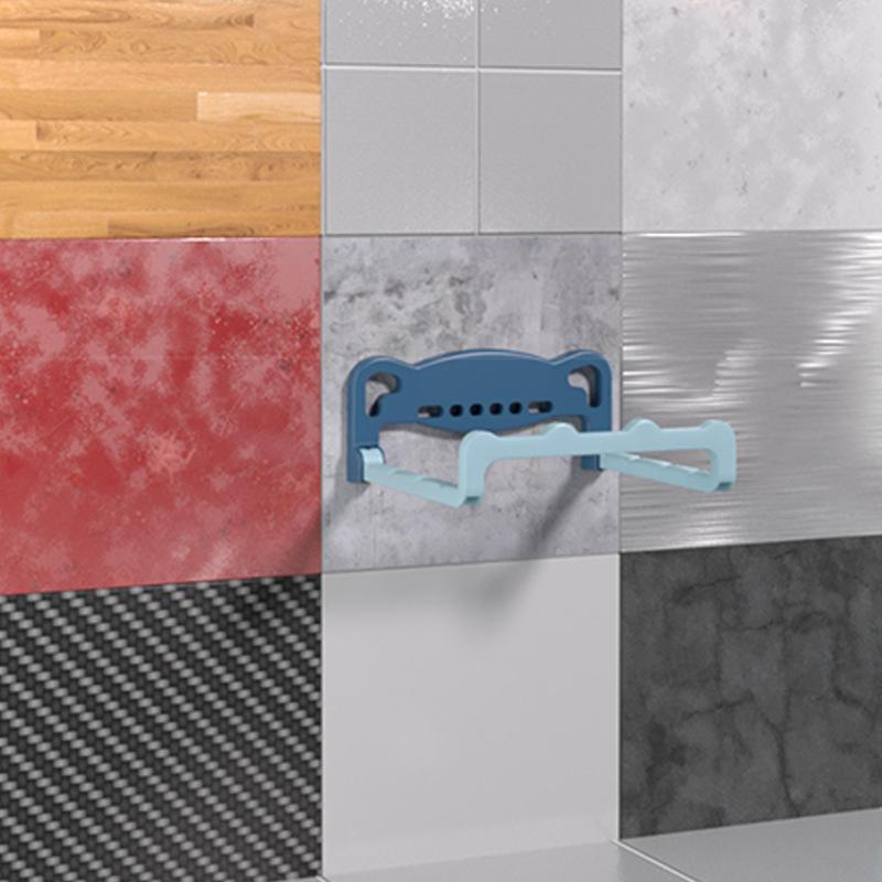 No-Punch Pot Lid Holder Wall-Mounted Basin Rack Basin Storage Rack Folding Household Bathroom