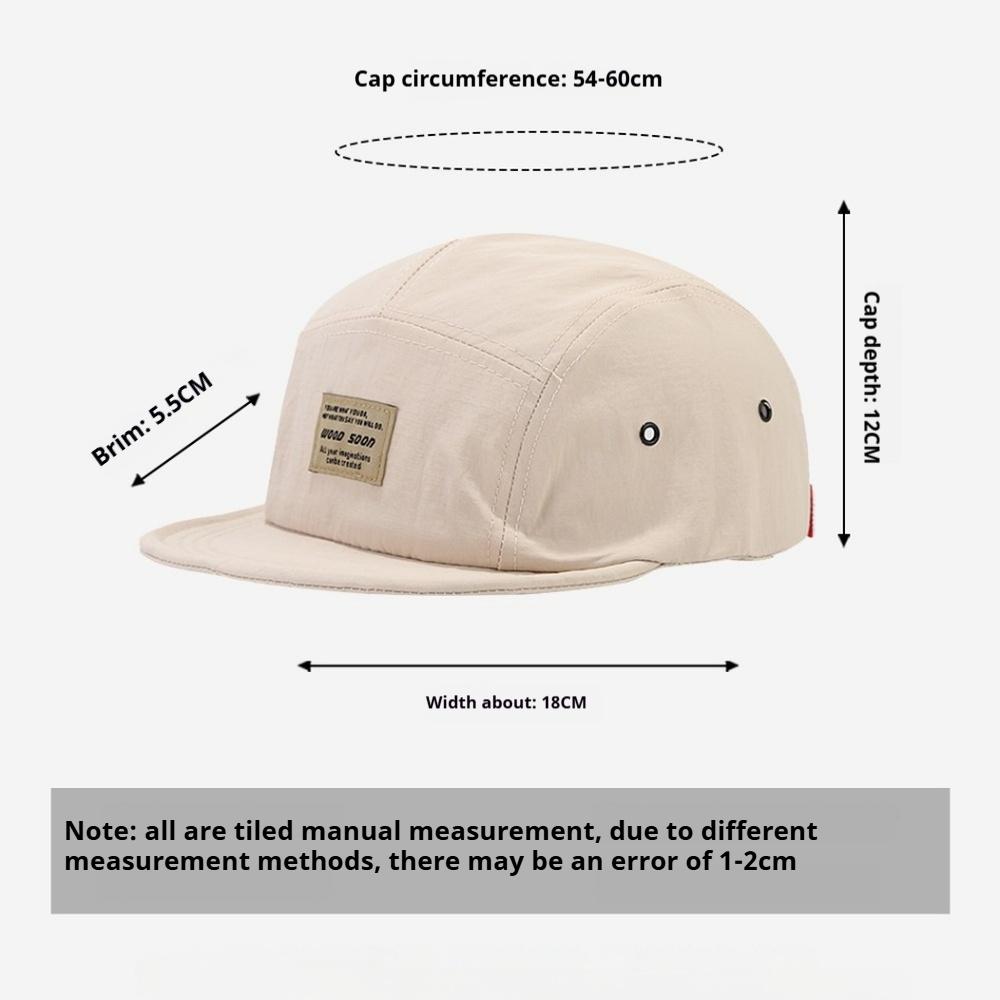 Spring Summer Quick Dry Breathable Baseball Cap Short Brim Hip Hop Hat for Men Women Casual Workwear Soft Adjustable