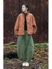 Women's Winter Ramie Quilted Diamond Pattern Cotton Coat with Frog Buttons - Bohemian Style