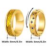 European & American Vintage High-End Stainless Steel Couple Rings