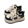 Kids' White Non-slip Lightweight Sneakers, Versatile for Spring & Autumn, Soft & Thick Sole Running Shoes for Boys & Girls.