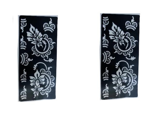 @ Reusable Mehandi Design Stencils Both Hand For Women Y772 SM141-60% OFF