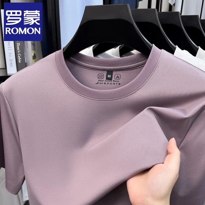 ROMON Men s Round Neck Short Sleeve Cooling T-Shirt XL