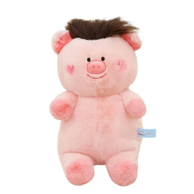 Pig Style Hair Plush Toys Cartoon Animal Stuffed Doll Decoration Gifts Kids