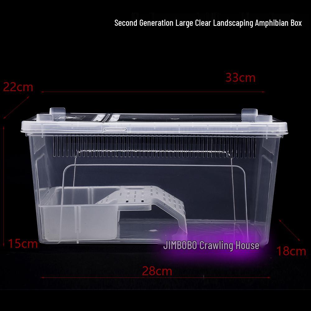 2nd Gen Reptile Breeding Box for Spiders, Frogs, Snails, Silkworms, Geckos, Snakes, and Turtles