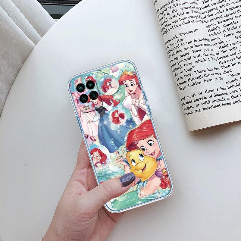 The Little Mermaid Transparent Phone Case for Motorola Moto Edge 20 30 40 50 S30 Fusion Ultra Pro Neo Lite