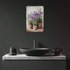 Metal Poster Wall Art Lavender Flower Vintage Kitchen Decor