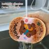 Küchenschwamm Kratzfreie Scheuerschwämme Holzzellstoff Cartoon-Schwämme für Badezimmer Geschirrspülen Auto Haushalt Spüle Topf Pfanne Whirlpools
