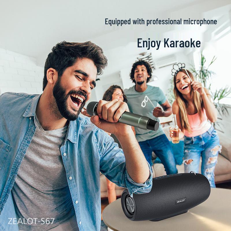 Fanatic S67 60W Bluetooth Outdoor Portable Speaker with Subwoofer