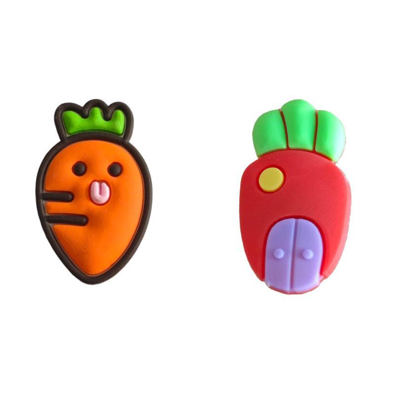 Rabbit Shoe Accessories: Cartoon PVC Charms for DIY Hole Shoes