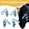 Kreativ Tecknad Nyckelring Tredimensionell Docka Väska Par Hänge Bilnyckelring Gåva