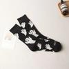 Funny Cosplay Middle Tube Socks Ghost Print Snow Boot Socks Trendy Couple Socks  Winter