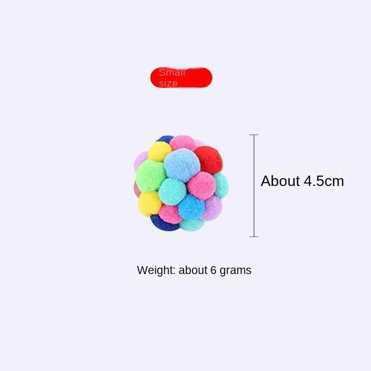 

Игрушки для домашних животных с колокольчиками Мягкие помпоны для кошек и собак Игрушки для домашних животных Эластичные игрушки-колокольчики Красочные помпоны Игрушки для кошек с колокольчиками