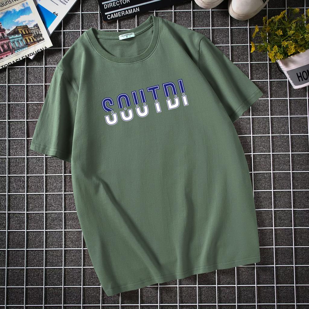 Cotton T-Shirts Men's Pure Cotton Short Sleeved T-shirt Cotton Trendy Brand Student Loose Half Sleeved T-shirt Top T-shirt