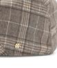 Eondeokeonteulolseutyudio Autumn Check Pattern Beret Drive Hunting / Check / Brush Grey