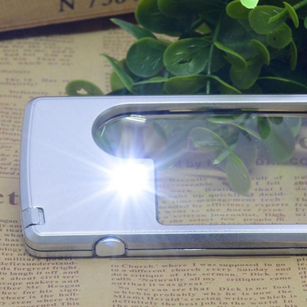 Portable Card Magnifying Glass Ultra-Thin Reading Magnifier Magnifier Loupe Jewelry Inspection