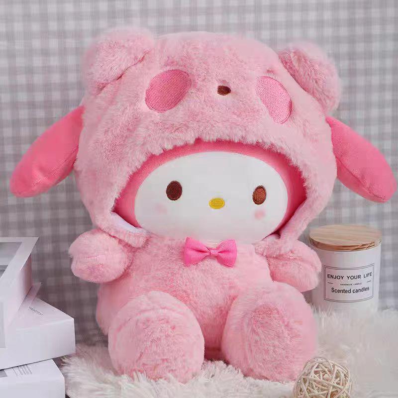 Sanrio Cinnamoroll & Kuromi Plush Dolls - Cute Kitty Toys for Kids