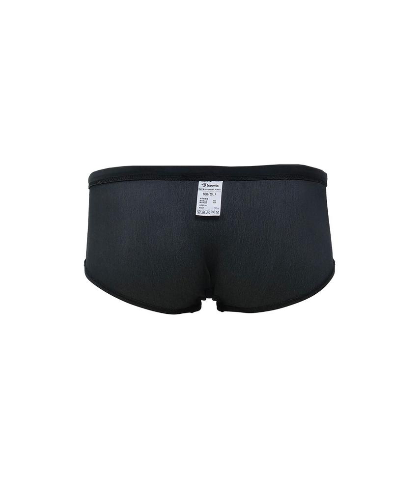 TS SPORTS Men'S Short Square Swim Pants M Deep Dive-Black