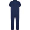 Pánský adaptivní oblečení Jednobarevný Kulatý výstřih Krátký rukáv Zadní zipový design Kombinéza Oblečení pro speciální potřeby