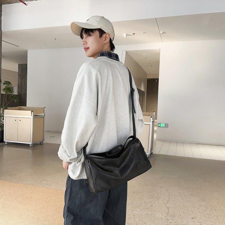 New Women's Handbags Trendy Retro Large Capacity PU Leather Shoulder Crossbody Bag Autumn and Winter Versatile Commuting Handbag