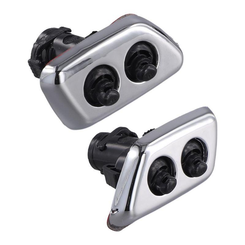 Authentic 2Pcs Head Light Lamp Windshield Washer Nozzles Jet DA805833AA Fit For 300 C 2005 2006 2007