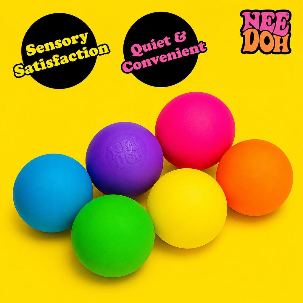 Schylling Teenie Nee Doh Rainbow Stress Ball Toy