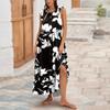Women's Summer Fashion Tank Dress A-Line Sleeveless Casual Floral/Solid Pocket Dress