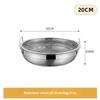 Stainless Steel Round Mesh Air Fryer Drain Basket Heat Resistant Oil Filter Tray with Handle for Party Camping Cooking