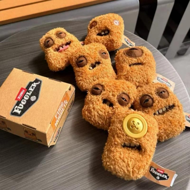 Genuine Fuggler Fugg Nuggets Series  Funny Ugly Monster Doll Keychain Bag Charm Pendant Trendy Birthday Gift Toy