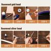 AEE4-2Pcs Leather Edge Dye Pens, Leather Edge Roller Pen Applicator, Leather Edge Printing Tools For Leather Craft DIY Work