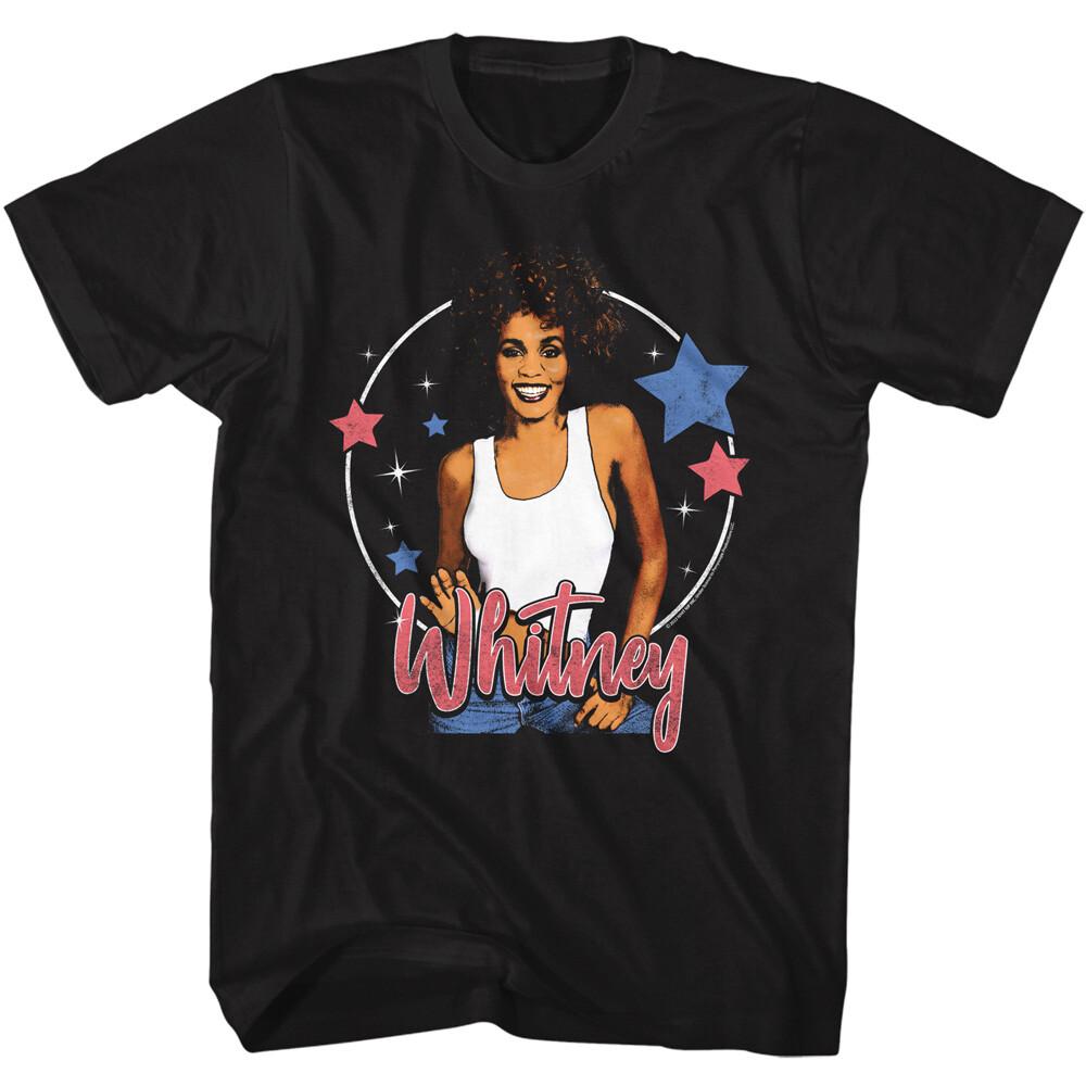 Whitney Houston Surrounded By Stars Men T Shirt R B Pop Music Merch XXXXL