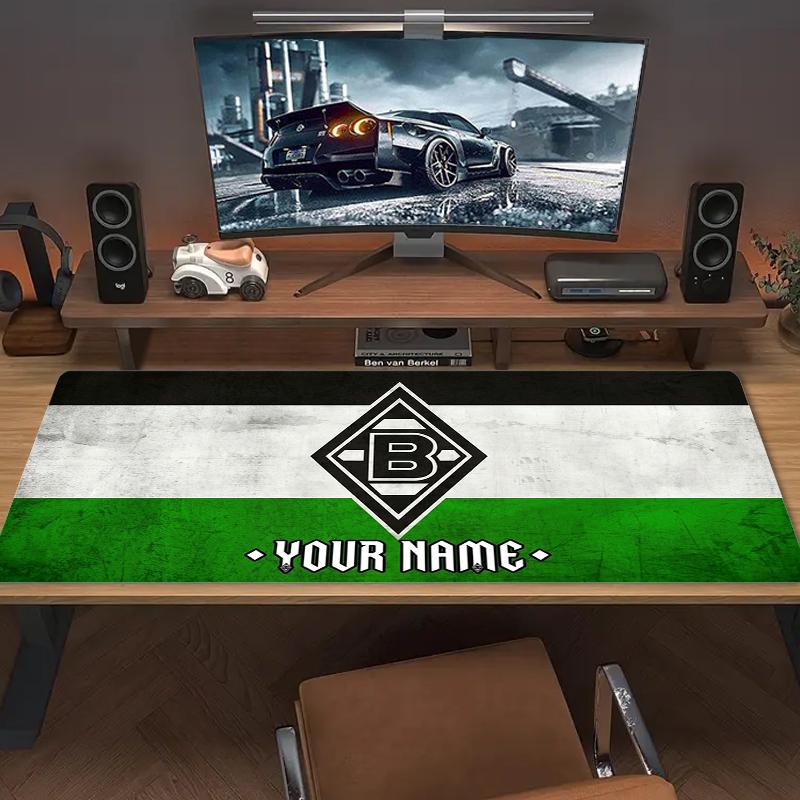 Custom Name Borussia Mouse Pad Large Gaming Table Cushion Non-slip Laptop Tablet Big Mousepad XXL Mat Mini PC Playmat With Lock edge_XIA