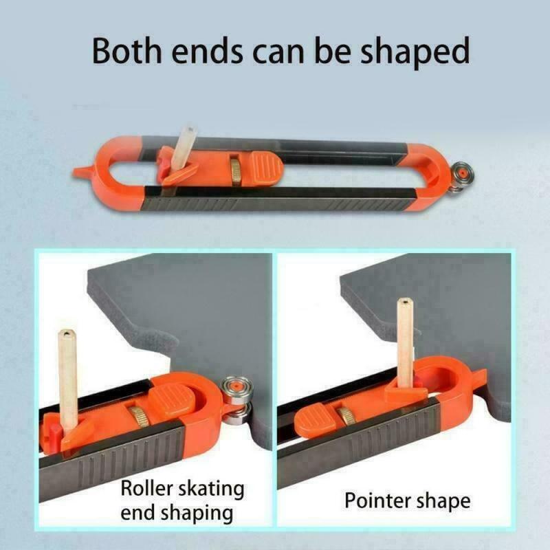 Contour Gauge with Lock Woodworking Measuring Device Irregular Radian Ruler