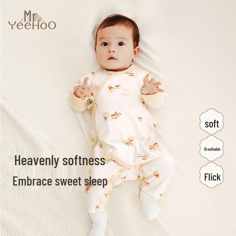 

Yeehoo Newborn Unisex Long-Sleeve Romper Bodysuit 66CM