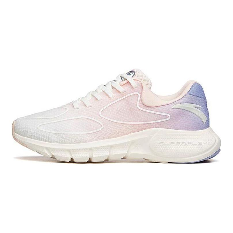 Anta Running Series Mesh Comfortable Low-Top Running Shoes Women sneaker Ivory-White 122135555-5