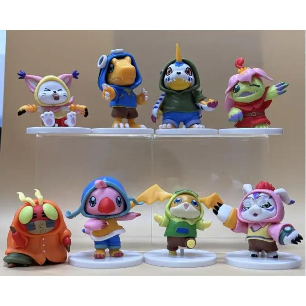 

High Quality 8pcs/set Anime Digital Monster Digimon Cute Action Figure Model Toys for Kids pack by bag