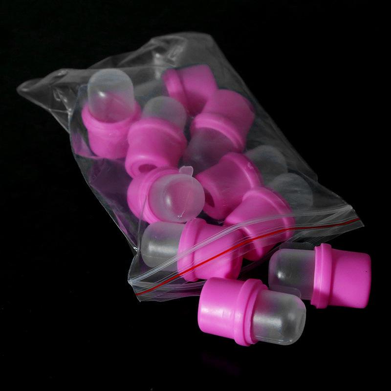 Nail Art Silicone Soak Off Gel Polish Finger Clips, 10pcs