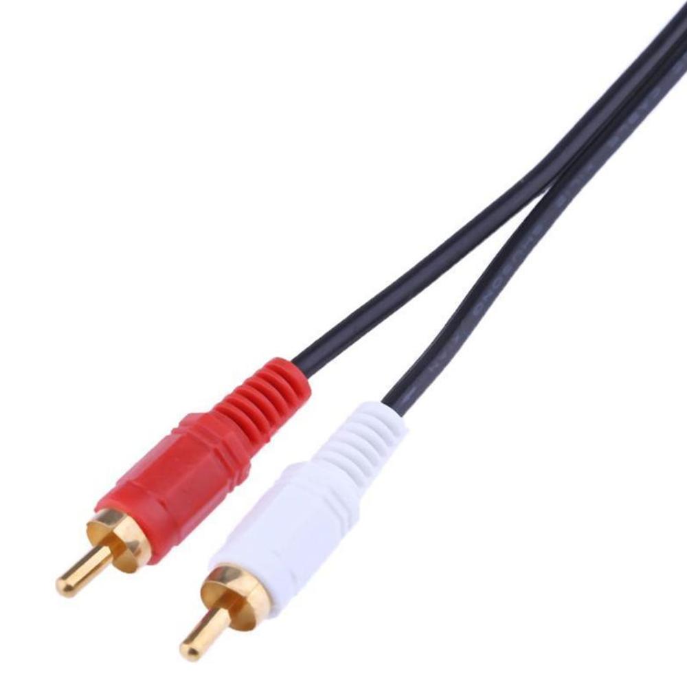 3.5mm Plug Jack Connector To 2RCA Male Music Stereo Adapter Cable Audio AUX Line for Phones TV Sound Speakers