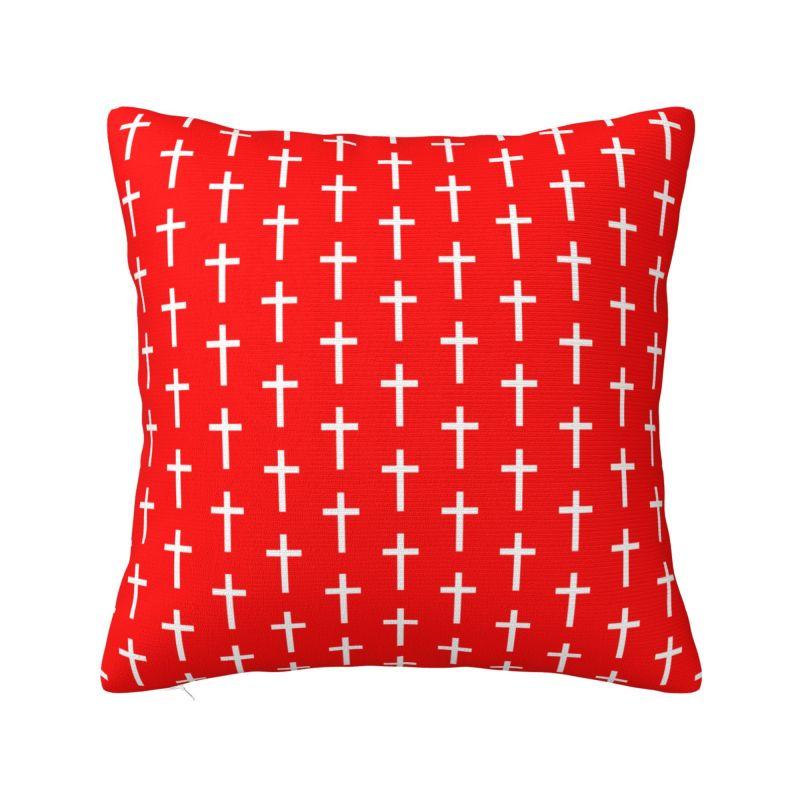 Jesus Quotes Throw Pillow Case cm for Living Room Religion Cross Christian Faith Cushion Cover Soft Polyester Pillowcase