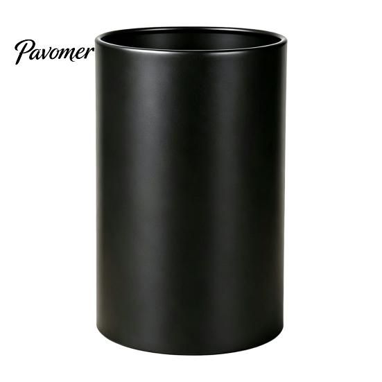Abtropfbarer Besteckkorb Edelstahl Stäbchenhalter, Mattschwarzer Organizer, Große Langlebige Organizer Kapazität Aufbewahrungsfass für die Küche Perforated black