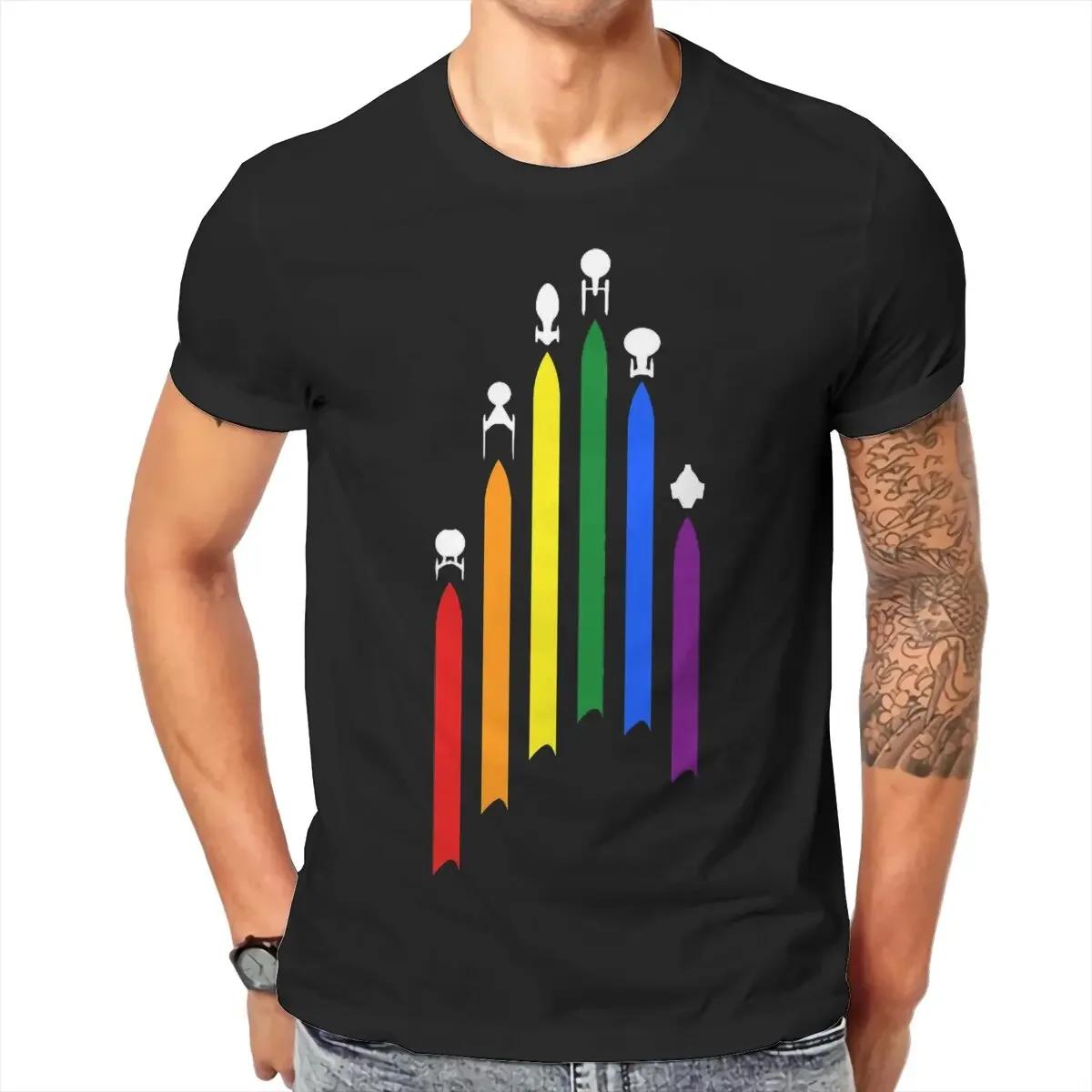 High Quality Cotton T-shirt Star Treks The Loose Men Summer Breathable O-neck Print Unisex All-match  Fashion Factory Delivery S