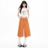 American Orange Cropped High-Waisted Wide-Leg Jeans for Women - Spring/Summer 2026 Collection