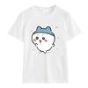 Cute Usagi Dance Print T-shirt Trendy Y2k Streetwear Woman Shirt Kawaii Anime Pattern Tee Shirt Harajuku Cotton Short-sleev Tops