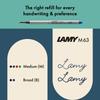 Lamy Mint Transparent Rollerball Pen with an Ergonomic Grip and Medium Line Lightweight Aluminum Includes a Medium Rollerball 63 AL-star - Width.