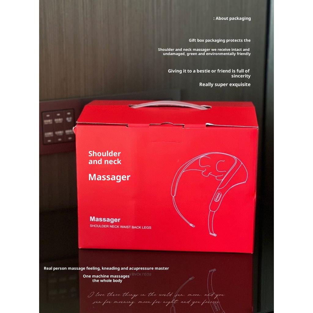 trapezius muscle massager Cervical spine massager Fully automatic dredging for the waist and back massage shawl Constant temperature adjustment