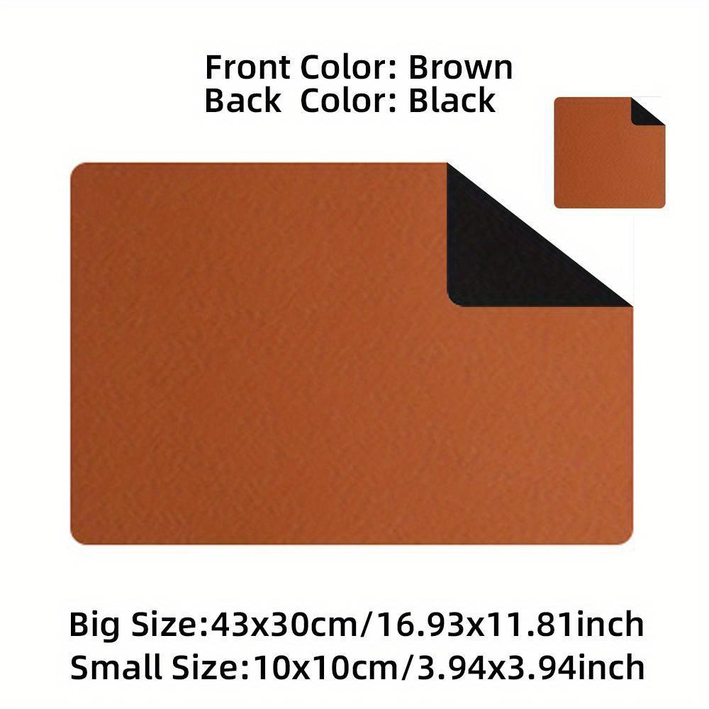 Tischset Leder Home doppelseitig rechteckig isoliert Tischset Restaurant Hotel Western Essen Matte wasserdichte Plcae Matte