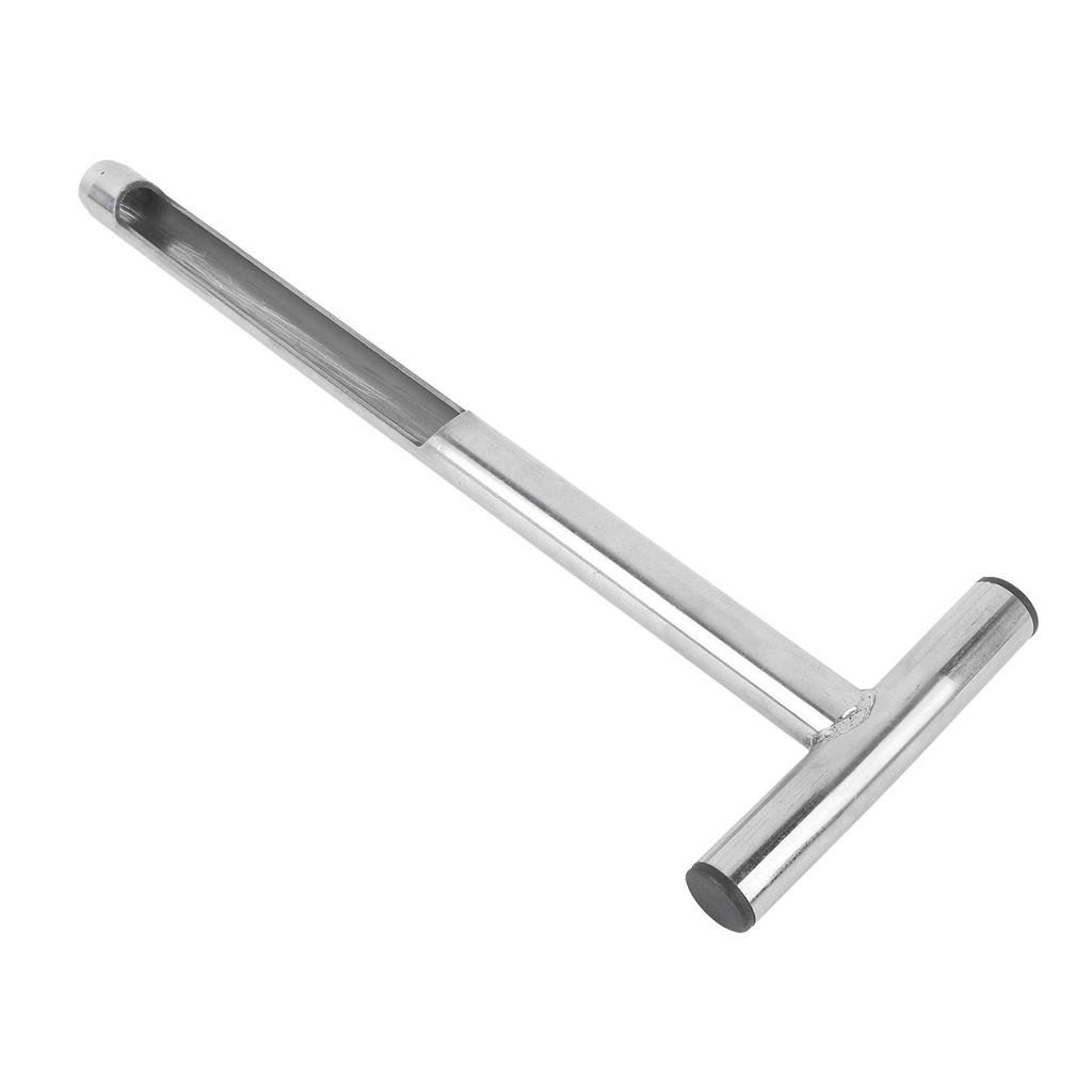 Soil Sampler with 2 Sampling Bags Reusable Rustproof Steeltubular T- Handle Soil Probe for Plant Care Garden Lawn Farm