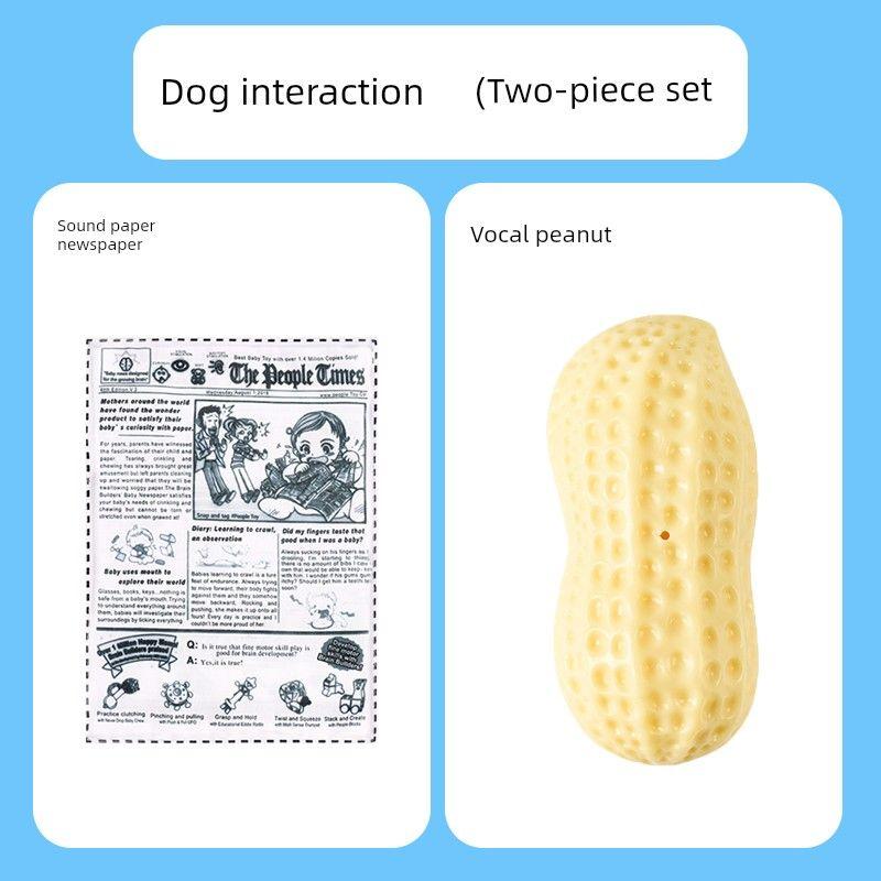 

Игрушка для собаки Звук Звук Бумага Газета Саморазвлечение Снятие Стресса Удобный Гаджет Устойчивая к Укусам Молярная Корги Бишон Щенки Товары для Домашних Животных Newspaper + Vocal Peanut