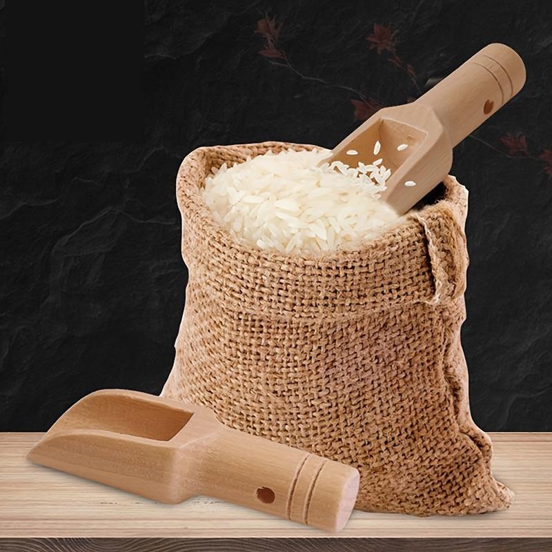 12 Stück Mini-Gewürzschaufeln aus Holz Mehrzweck Kleine Holzlöffel für Zucker, Tee, Kaffee, Gewürze